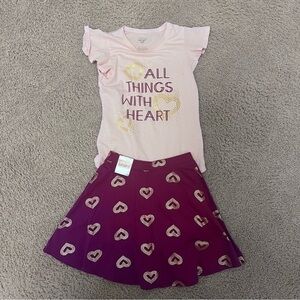 Kids Pink and Purple Heart Matching Set